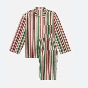 Printfresh Candy Cane Stripe Pajama Set - Peppermint